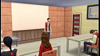 Sims Porno - The School Gang vs New Student